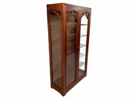Jarrah Canopy Display Cabinet