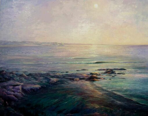 Peter Scott Moonlight And Wave Sounds Painting