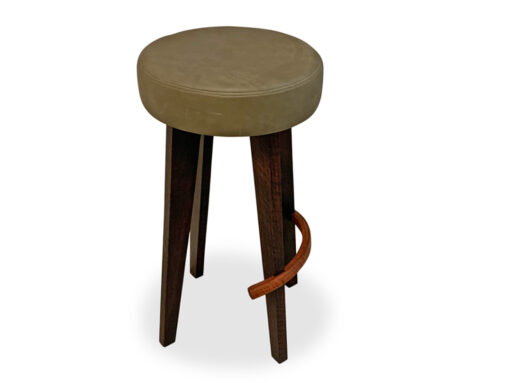 Round Top Ebonised Bar Stool - Image 3