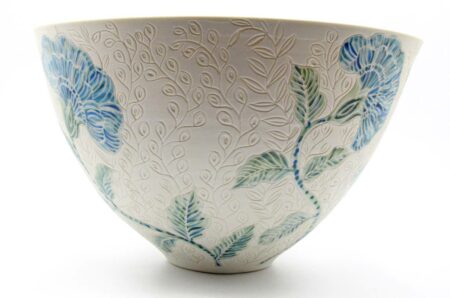 Dariya Gratte Carved Porcelain Bowl No 2