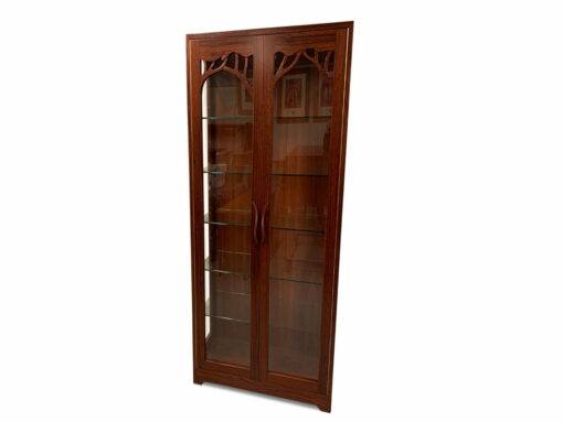 Jarrah Canopy Display Cabinet