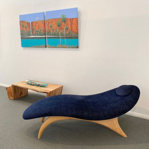 Mangrove Chaise Lounge - Castellani Velvet - Image 2