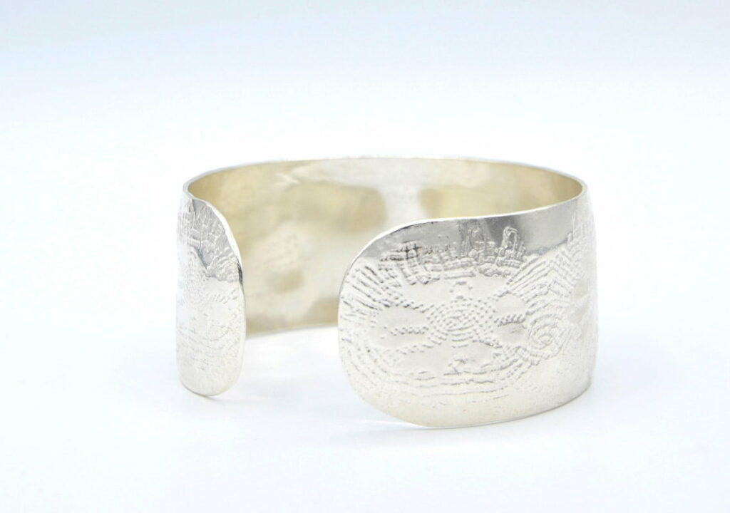 Michelle Gauntlett Fine Silver Antique Lace Cuff
