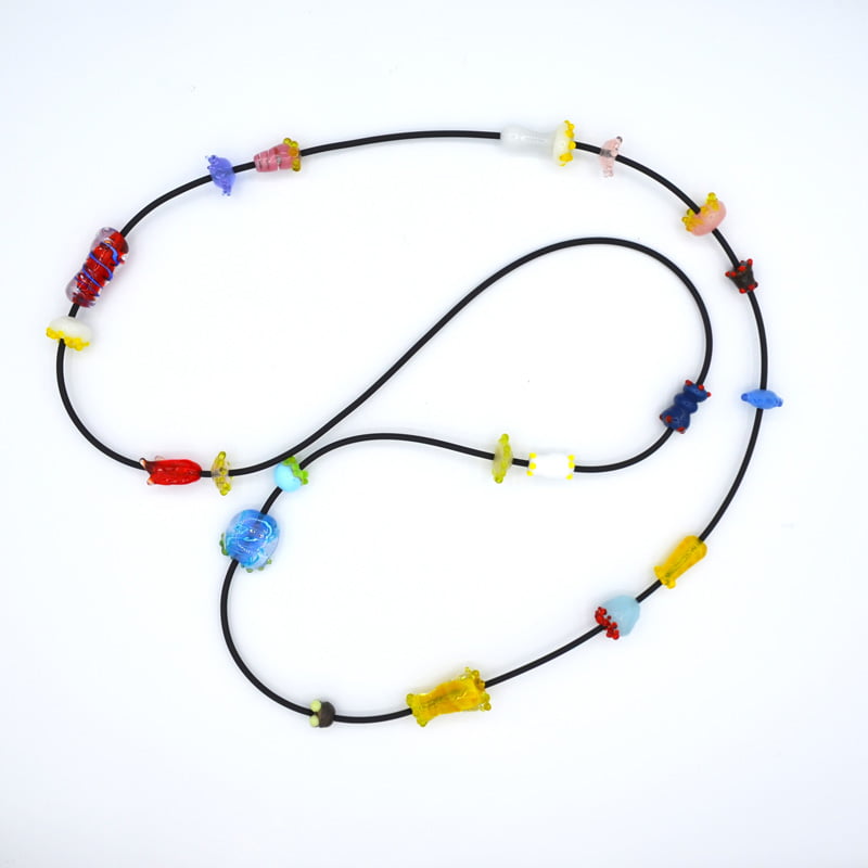 Ehe161 Glass Bead Necklace Evelyn Henschke