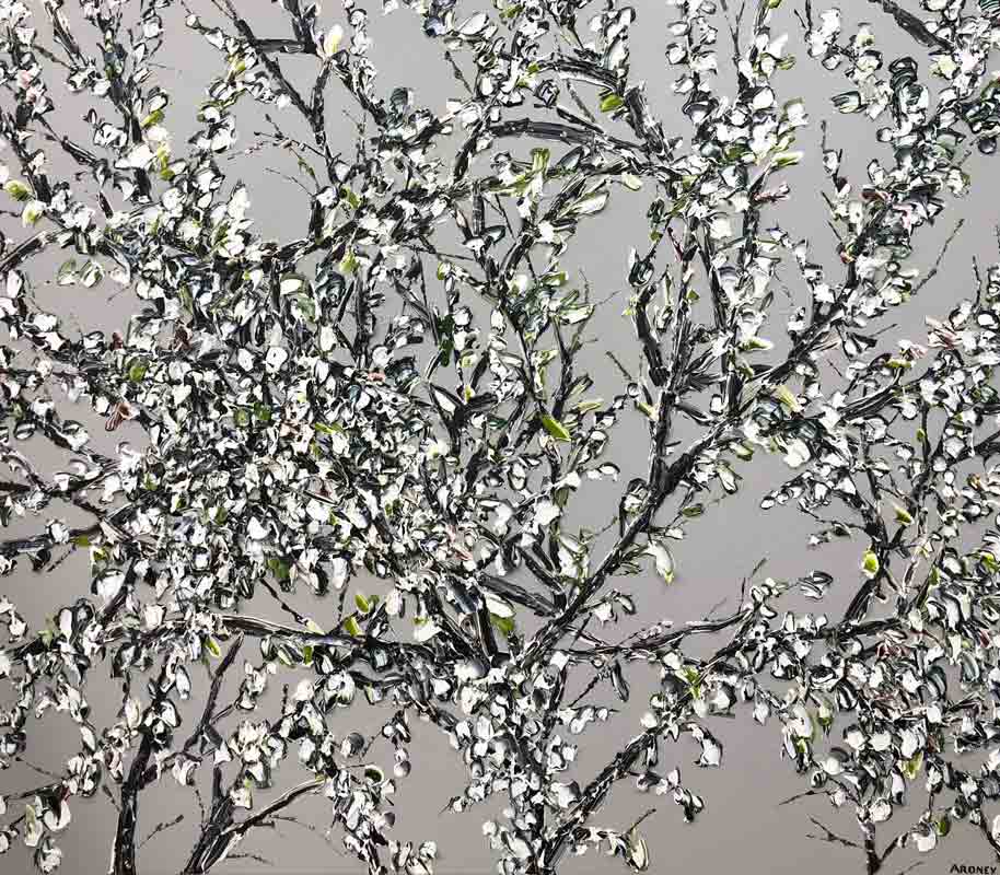 Felicia-Aroney-Winter-Blossoms-Painting Felicia Aroney - Winter Blossoms