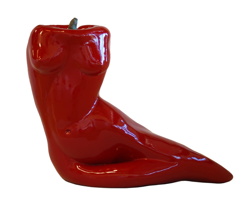 Greg James Red Capsicum Bronze Sculpture