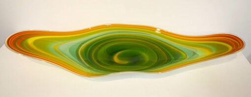 Coolamon Platter Green Orange Top