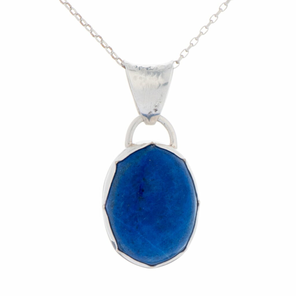 Emc117 Emma Cotton Lapis Pendant L