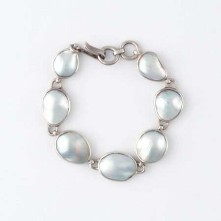 Jane Liddon Silver Sea Bracelet 7 Mabe Pearls