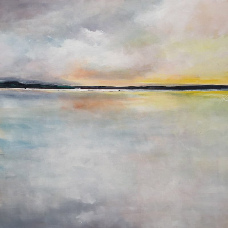 David Giles Sunset 76cm X 76cm