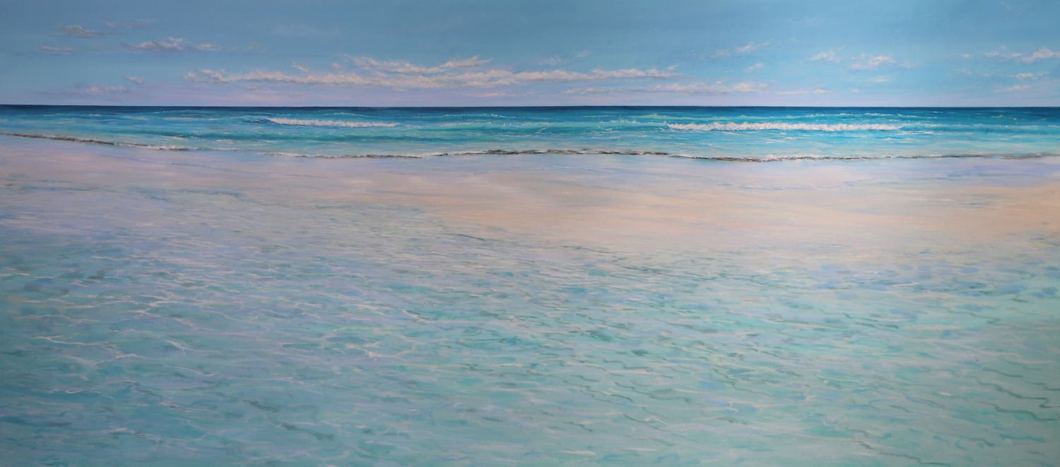 Ann-Steer-Sandbank-Ripples-acrylic-paintings Ann Steer - Sandbank Ripples