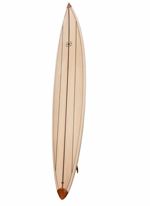 10ft Balsa Hollow Gun Surfboard Front Tall