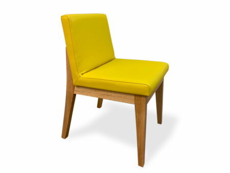 Bremer Dining Chair In Yellow Front Side