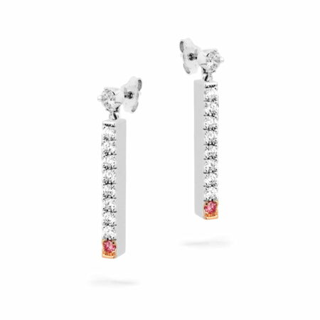 Desert Rose Fine Argyle Pink Diamond Drop Earings