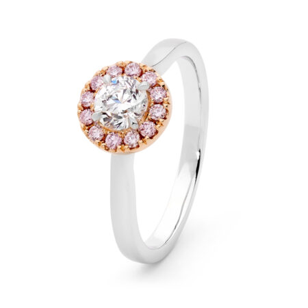 Desert Rose - Classic Pink Diamond Crown Ring