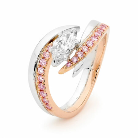 Desert Rose Jewellery Distinctive Pink Diamond Marquise Ring Edjr015