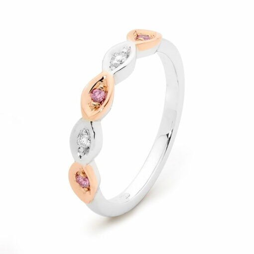 Desert Rose Jewellery Pink Diamond Droplet Ring Edjw004