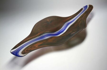 Grant Donaldson Incalmo Coolamon Platter Hand Blown Glass