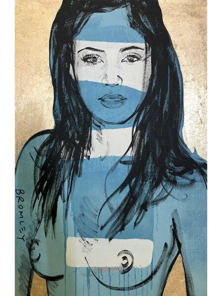 David Bromley Painting Mallory In Blue