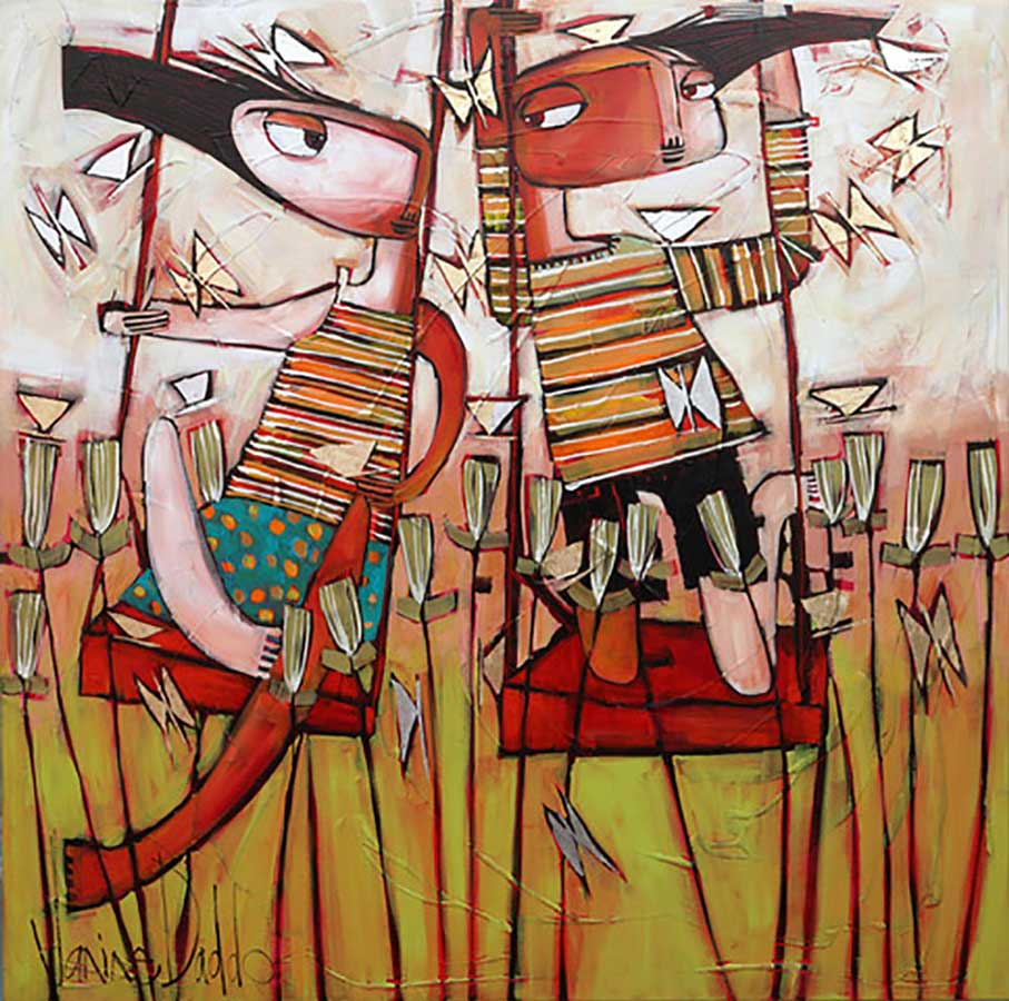 Janine Daddo On Whimmering Wings original painting Janine Daddo - On Shimmering Wings