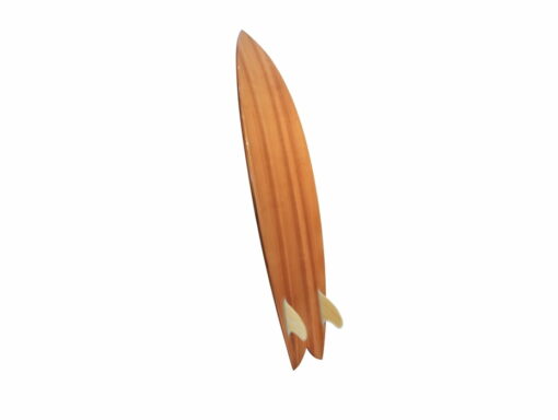 62 Fish Wooden Surfboard Back Angle