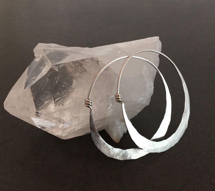 Emma Cotton Small Hoop Earings