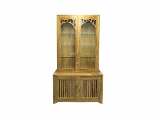 Natural Display Cabinet Featured Marri Timber Front