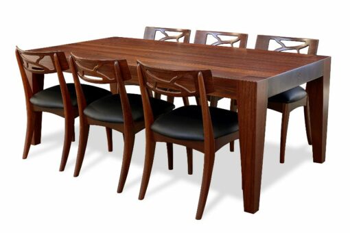 The Block Dining Table With Filigree Chairs
