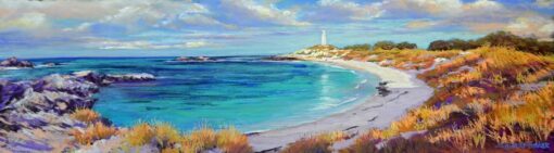 Shirlley Fisher Pinky Beach Pastel Art