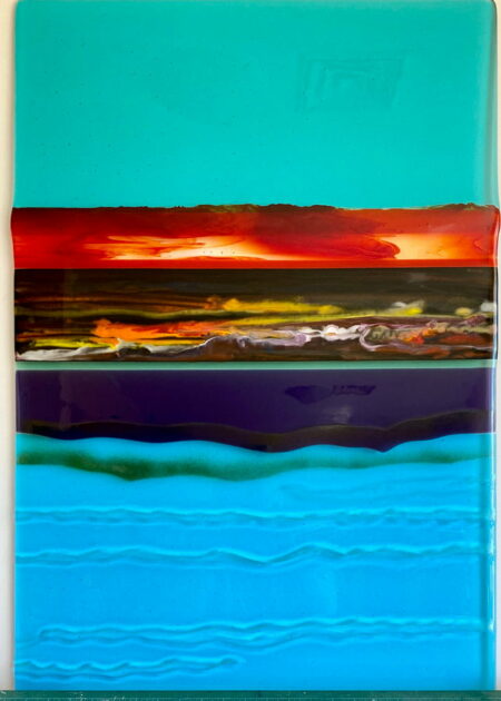 Margaret Heenan Natural Forces Glass Wall Panel