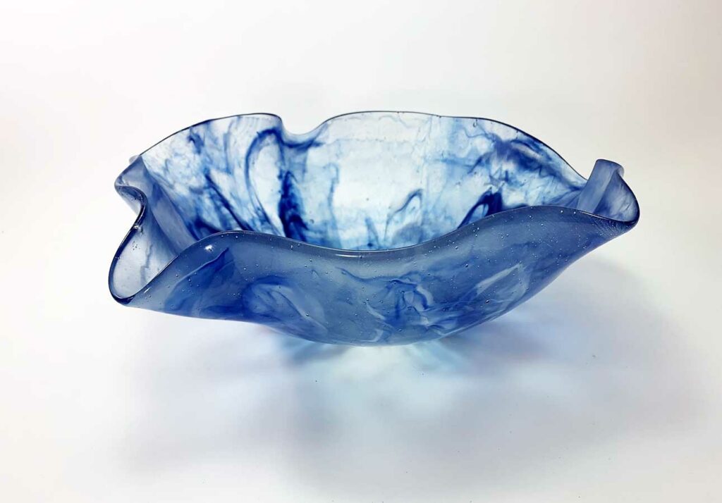 Silvana Ferrario Stormy Sky 15 Glass Bowl Siju18