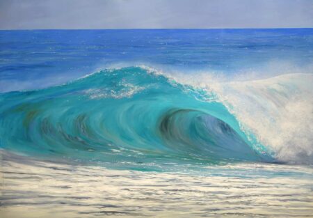 Leigh Hewson Bower Wave Study 2 Painting 1