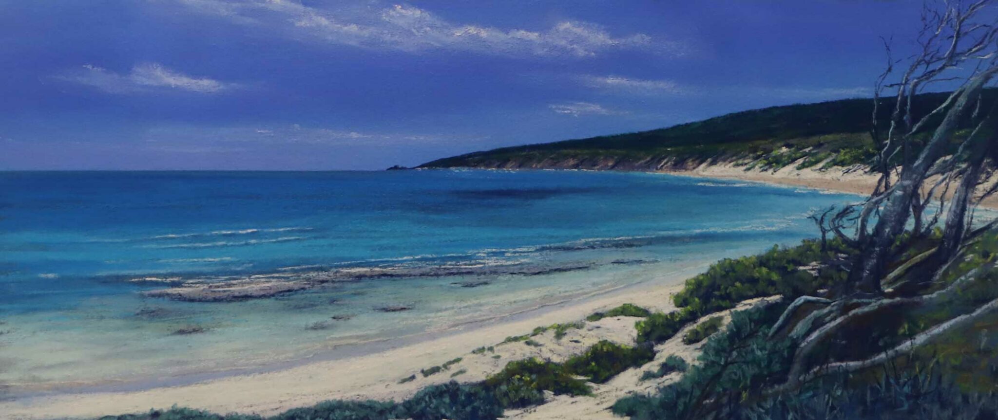 Ann Steer Coastal View Yal Painting