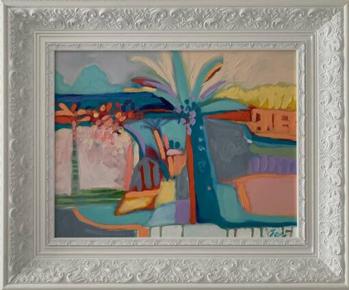 Jos Myers Beaulieu Sur Mer Original Painting In Frame