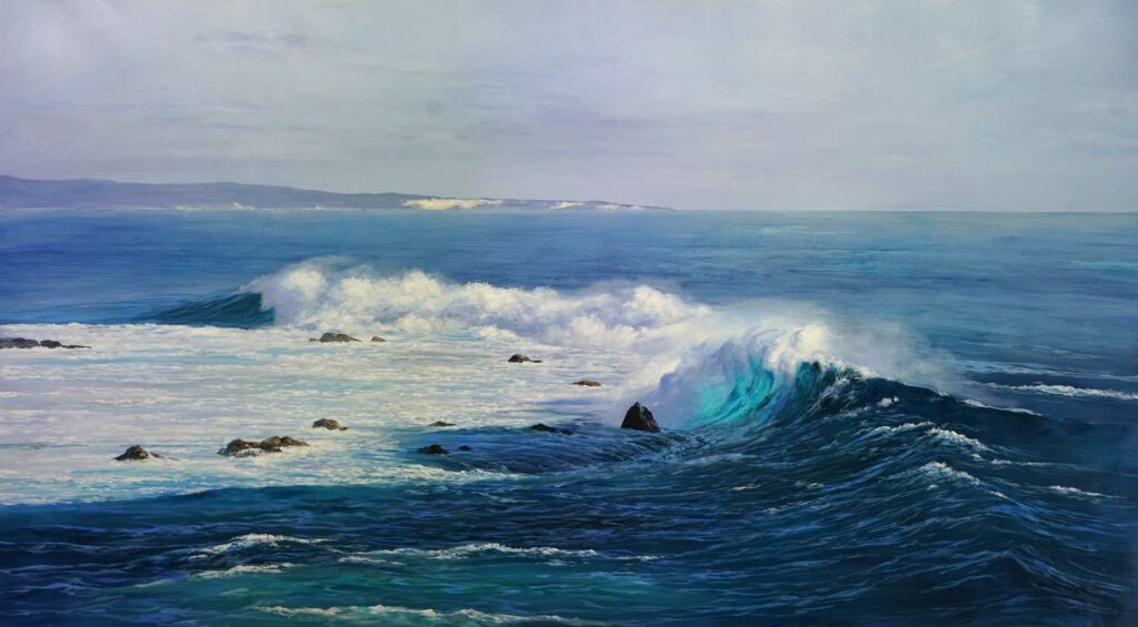 Leigh Hewson Bower South To Cape Clairault Painting