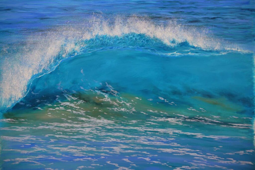Leigh Hewson Bower Wave Study Painting