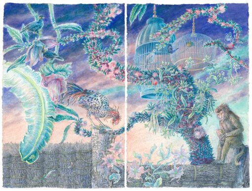 Donald Green Haiku Tapestry Painting
