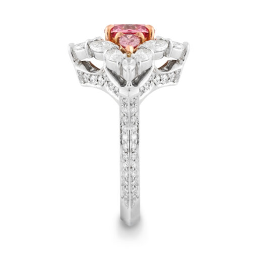 Desert Rose Jewellery Blushing Beauty 1carat Pink Diamond Ring Side View