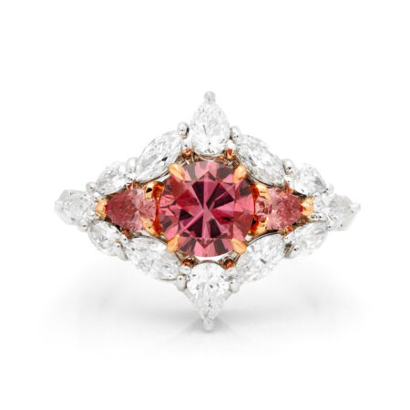 Desert Rose Jewellery Blushing Beauty 1carat Pink Diamond Ring Front