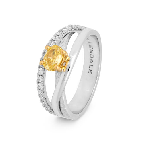 Edjr008y023 Desert Rose Jewellery Yellow Diamond Suspension Ring