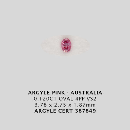 Pink Diamond - Argyle 387849 - 0.120CT 4PP
