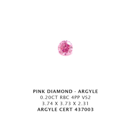 Pink Diamond - Argyle 437003 - 0.20CT 4PP