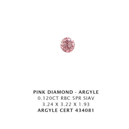 Pink Diamond - Argyle 434081 - 0.120Ct 5Pr