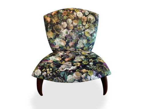 Cray Lounge Chair - Jarrah in Flowerbomb - Image 4