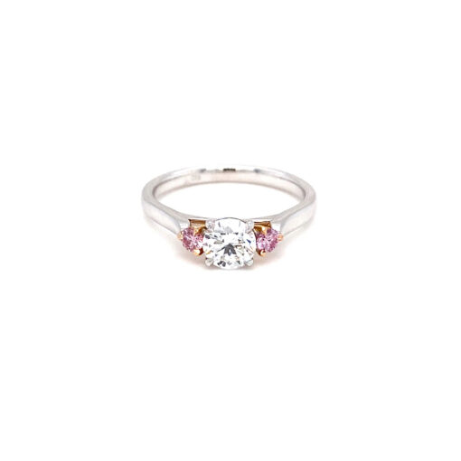Desert Rose - Classic Trilogy Pink Diamond Ring - Image 2
