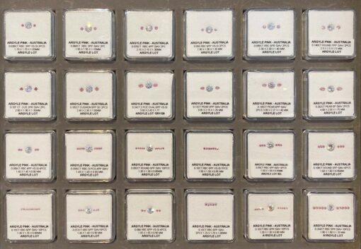 Argyle Origin Pink Diamonds - Tray 3