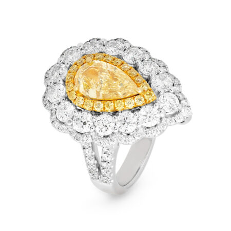 Desert Rose - Glamour 1.2 Carat Yellow Diamond Ring