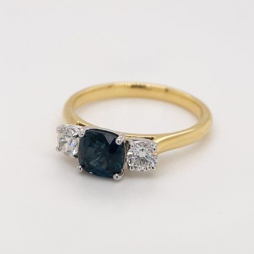 Bespoke Jewellery - Sapphire Trilogy Ring - Image 2