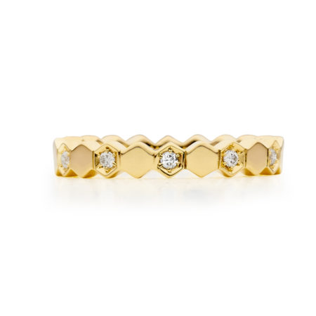Bespoke Jewellery - Hex Diamond Gold Ring