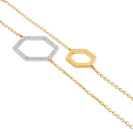 Bespoke Jewellery - Hex Diamond Necklace